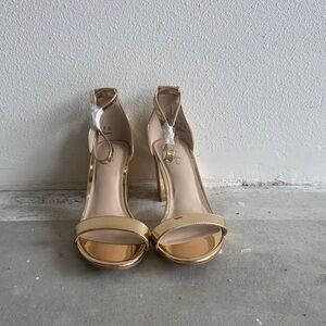Elegant Gold Women's Heels